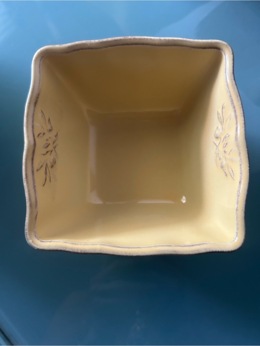 SUR LA TABLE Large Yellow Serving Salad Bowl Dip Bowl Set Vintage Portugal - Picture 6 of 15